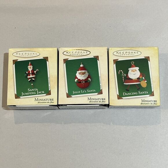 NIB! 2002~2005 Hallmark Keepsake Sharon Visker Miniture Ornaments Lot of 3 - Picture 1 of 4